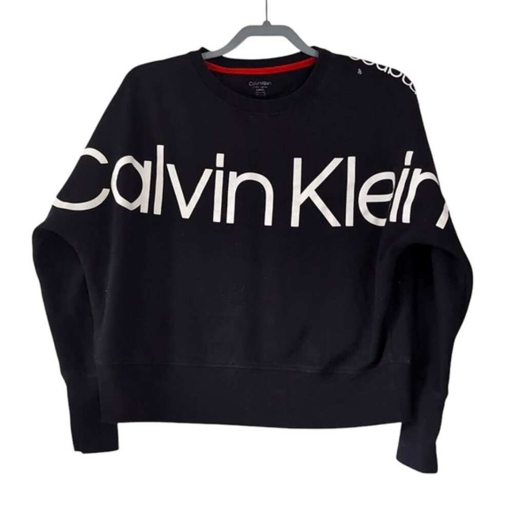 Calvin Klein Athletic Athleisure CK Logo Graphic Urban Street Sweatshirt S